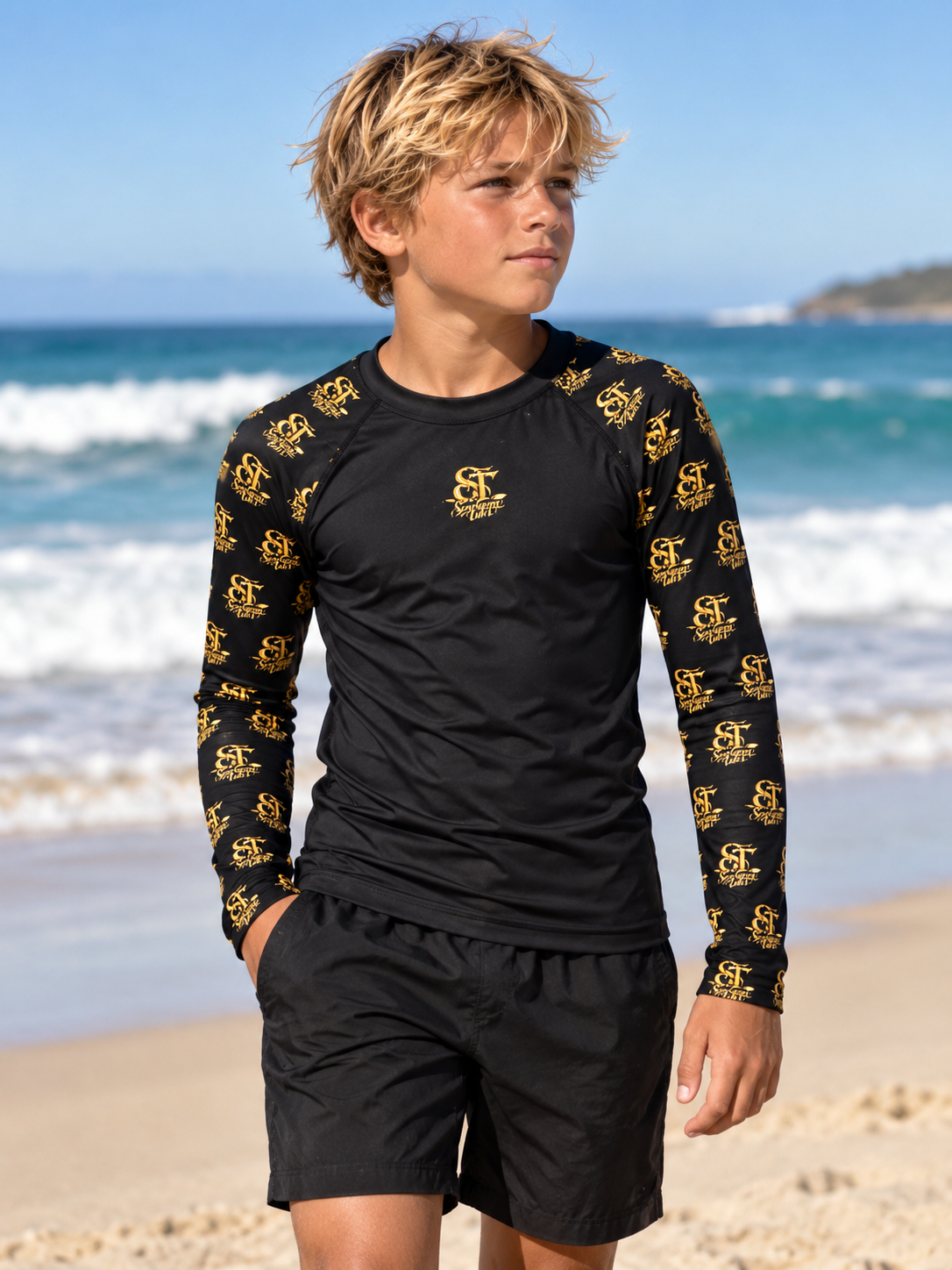 Sandanna Tides Youth Rash Guard