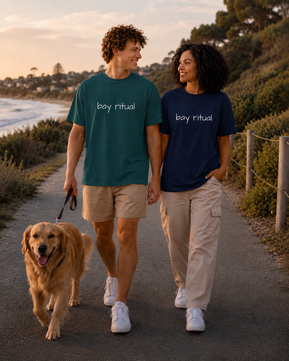 bay ritual Unisex organic ribbed neck t-shirt