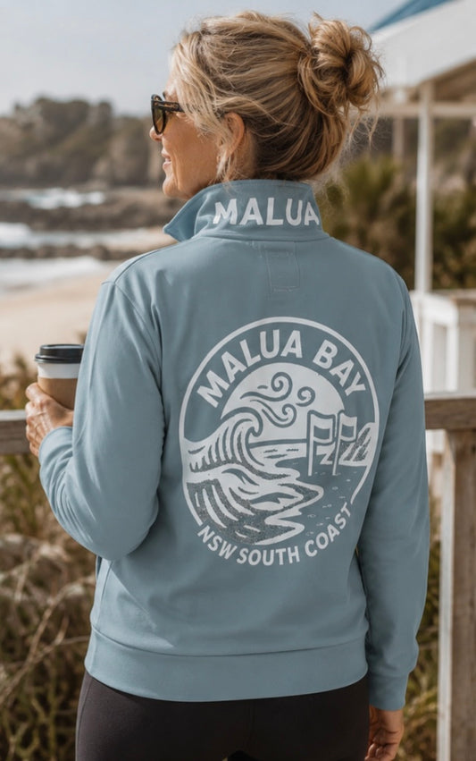 Malua Bay Recycled Unisex track jacket