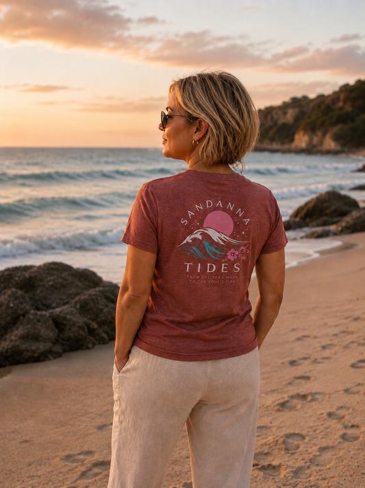 Sandanna Tides Soft Tri-blend fabric Short sleeve t-shirt