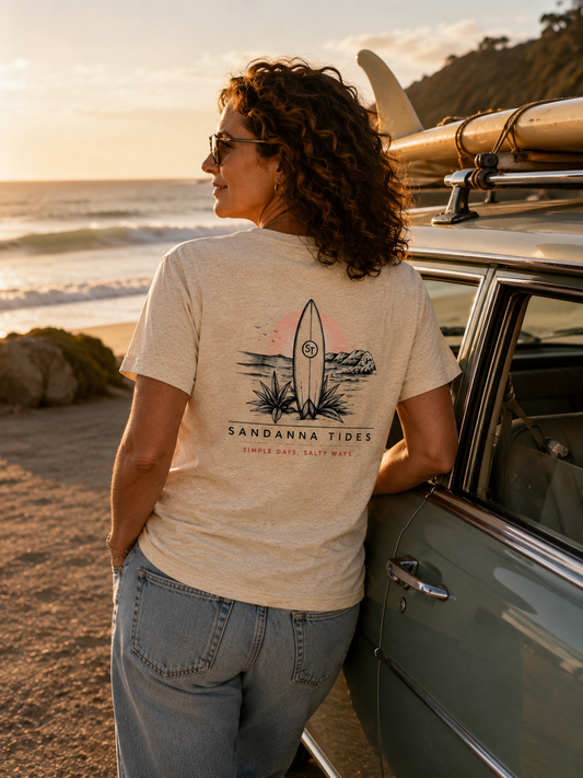 Sandanna Tides Soft Tri-blend fabric Short sleeve t-shirt