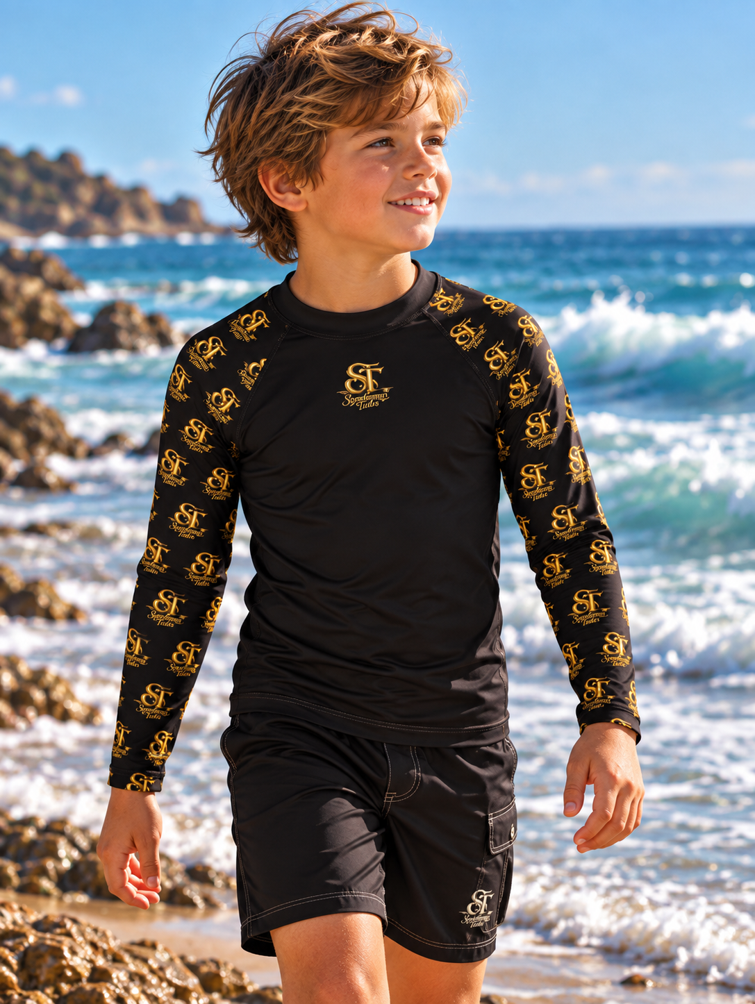 sandanna Tides Kids Rash Guard